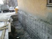 В Новосибирске, Устройство и гидроизоляция фундамента дома, Ремонт отмоски