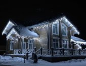В городе Ростов-на-Дону, Новогоднее освещение коттеджей - прекрасный способ создать