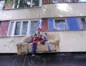 Услуги в Новосибирске, Подъём негабаритных грузов на высоту альпинистами