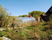 В городе Новосибирск, Ремонт теплицы арочного типа, демонтаж старого поликарбоната