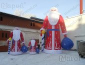 Услуги в городе Уфа, Надувные новогодние фигуры - Дед мороз, Снегурочка, Снеговик