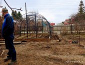 В городе Новосибирск, Ремонт теплицы арочного типа, демонтаж старого поликарбоната